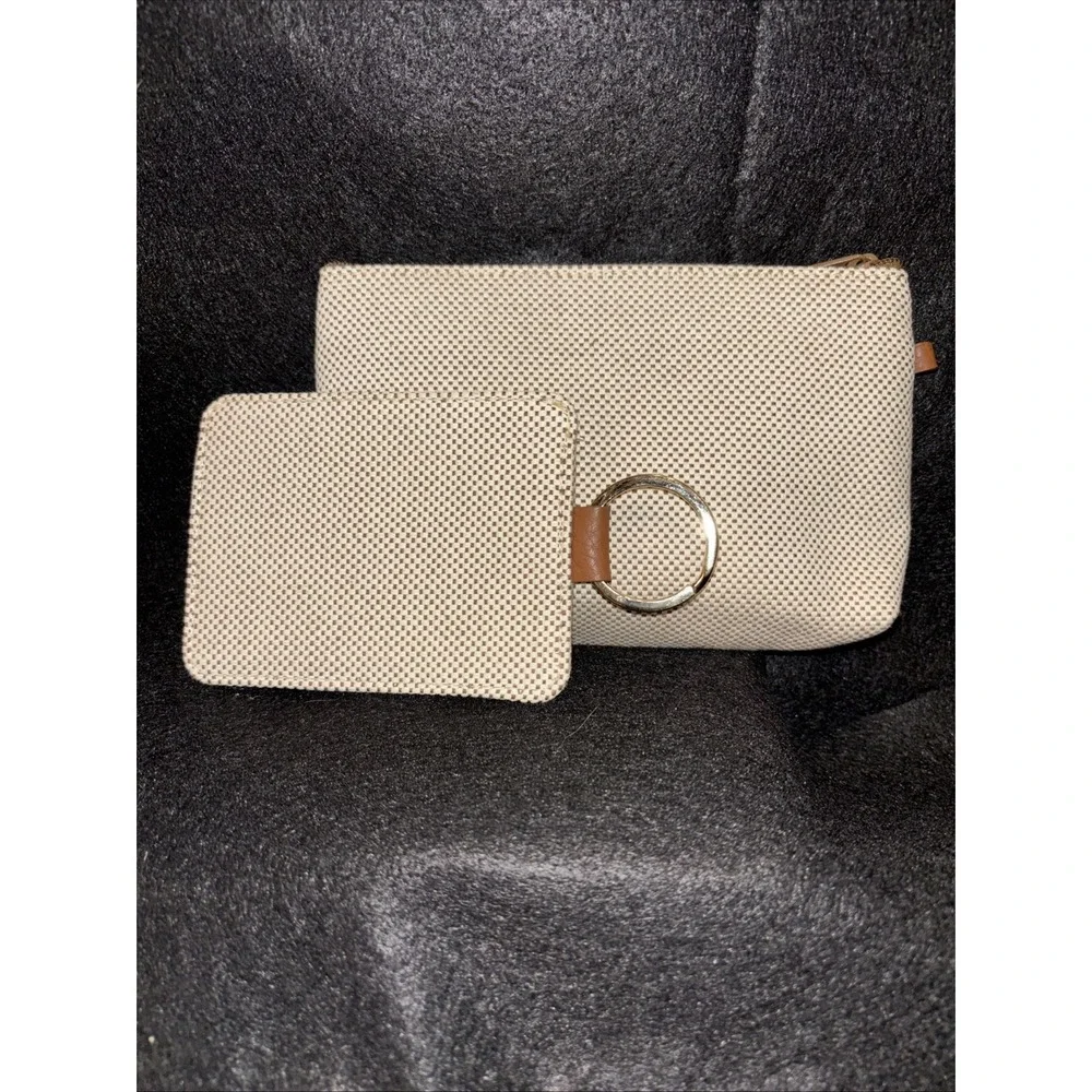 Makeup Bag For Purse With Key‎ Chain ID Holder Tag Set Unbranded Small Pouch